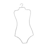 Maxbell Swimsuit Hanger Robes Outfits Dress Beachwear Rack for Laundry Closet Argent