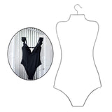 Maxbell Swimsuit Hanger Robes Outfits Dress Beachwear Rack for Laundry Closet Argent