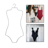 Maxbell Swimsuit Hanger Robes Outfits Dress Beachwear Rack for Laundry Closet Argent