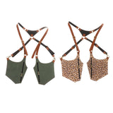 Maxbell Underarm Shoulder Bag for Cosplay Accessories Fishing Outdoor Activities Leopard Print