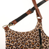 Maxbell Underarm Shoulder Bag for Cosplay Accessories Fishing Outdoor Activities Leopard Print