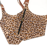 Maxbell Underarm Shoulder Bag for Cosplay Accessories Fishing Outdoor Activities Leopard Print