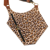 Maxbell Underarm Shoulder Bag for Cosplay Accessories Fishing Outdoor Activities Leopard Print