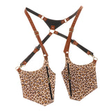 Maxbell Underarm Shoulder Bag for Cosplay Accessories Fishing Outdoor Activities Leopard Print