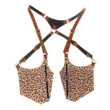 Maxbell Underarm Shoulder Bag for Cosplay Accessories Fishing Outdoor Activities Leopard Print