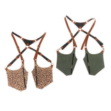 Maxbell Underarm Shoulder Bag for Cosplay Accessories Fishing Outdoor Activities Leopard Print