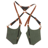 Maxbell Underarm Shoulder Bag for Cosplay Accessories Fishing Outdoor Activities Green