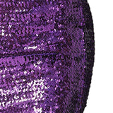 Maxbell Fashion Women Skirts Girl Mini Sequin Short Bling Wrap Skirt Streetwear violet