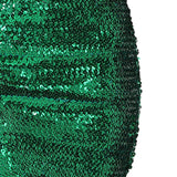 Maxbell Fashion Women Skirts Girl Mini Sequin Short Bling Wrap Skirt Streetwear green