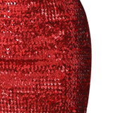 Maxbell Fashion Women Skirts Girl Mini Sequin Short Bling Wrap Skirt Streetwear red