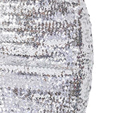 Maxbell Fashion Women Skirts Girl Mini Sequin Short Bling Wrap Skirt Streetwear Argent