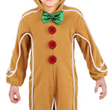 Maxbell Christmas Outfit Child Gingerbread Man Costume for Pretend Play Holiday XS