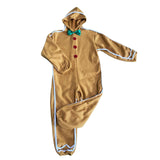 Maxbell Christmas Outfit Child Gingerbread Man Costume for Pretend Play Holiday XS
