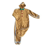 Maxbell Christmas Outfit Child Gingerbread Man Costume for Pretend Play Holiday S