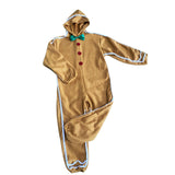 Maxbell Christmas Outfit Child Gingerbread Man Costume for Pretend Play Holiday L