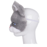 Maxbell Plush Cat Mask Half Eye Mask for Festival Costume Cosplay Accessories