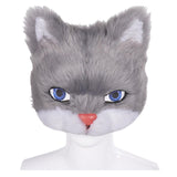 Maxbell Plush Cat Mask Half Eye Mask for Festival Costume Cosplay Accessories