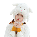 Maxbell Women Men Headwear Head Warmer Sheep Hat for Stage Performance