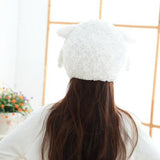 Maxbell Women Men Headwear Head Warmer Sheep Hat for Stage Performance