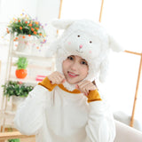 Maxbell Women Men Headwear Head Warmer Sheep Hat for Stage Performance
