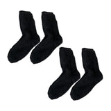 Maxbell 4 Pair Women Socks Warm Thermal Cold Weather Autumn Winter Fashion black