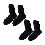 Maxbell 4 Pair Women Socks Warm Thermal Cold Weather Autumn Winter Fashion black