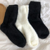 Maxbell 4 Pair Women Socks Warm Thermal Cold Weather Autumn Winter Fashion black
