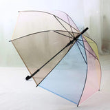 Maxbell Multicolor Clear Rain Umbrellas Dia x H 100x82cm Fashion Universal Durable