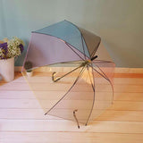 Maxbell Multicolor Clear Rain Umbrellas Dia x H 100x82cm Fashion Universal Durable