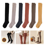 Maxbell 50cm Winter Over Knee Long Socks Women Long Stockings Warm Thigh High Socks Black