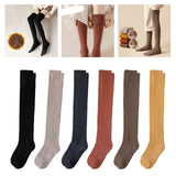 Maxbell 50cm Winter Over Knee Long Socks Women Long Stockings Warm Thigh High Socks Black