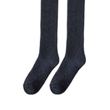 Maxbell 50cm Winter Over Knee Long Socks Women Long Stockings Warm Thigh High Socks Deep Gray
