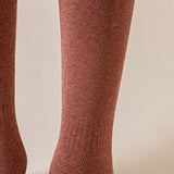 Maxbell 50cm Winter Over Knee Long Socks Women Long Stockings Warm Thigh High Socks Orange