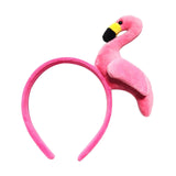 Maxbell Funny Flamingo Headband Costume Headdress Cosplay for Holiday Party Decor Rose Red