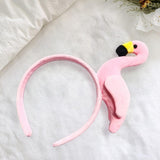 Maxbell Funny Flamingo Headband Costume Headdress Cosplay for Holiday Party Decor Pink