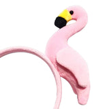 Maxbell Funny Flamingo Headband Costume Headdress Cosplay for Holiday Party Decor Pink