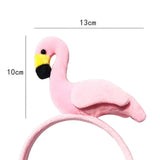 Maxbell Funny Flamingo Headband Costume Headdress Cosplay for Holiday Party Decor Pink