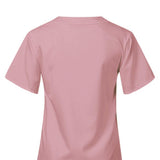 Maxbell Breathable Nursing Scrubs Uniform Comfortable for SPA Worker Cosmetology Pink S