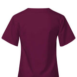 Maxbell Breathable Nursing Scrubs Uniform Comfortable for SPA Worker Cosmetology Red M