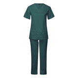 Maxbell Breathable Nursing Scrubs Uniform Comfortable for SPA Worker Cosmetology Green L