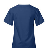 Maxbell Breathable Nursing Scrubs Uniform Comfortable for SPA Worker Cosmetology Blue S