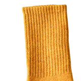 Maxbell Women Men Mid Calf Socks Thermal Boot Stockings Casual for Skiing Unisex One Size Yellow