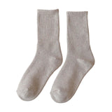 Maxbell Women Men Mid Calf Socks Thermal Boot Stockings Casual for Skiing Unisex One Size Khaki