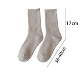Maxbell Women Men Mid Calf Socks Thermal Boot Stockings Casual for Skiing Unisex One Size Khaki
