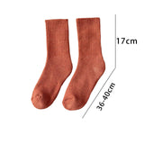 Maxbell Women Men Mid Calf Socks Thermal Boot Stockings Casual for Skiing Unisex One Size Red
