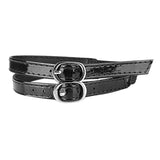 Maxbell Shoe Strap Holder with Buckle Shoelace Accessories Anti Loose for Women Lady mirror black
