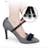 Maxbell Shoe Strap Holder with Buckle Shoelace Accessories Anti Loose for Women Lady matt black