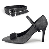 Maxbell Shoe Strap Holder with Buckle Shoelace Accessories Anti Loose for Women Lady matt black