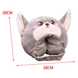 Maxbell Lovely Plush Wolf Hat Halloween Costume Hats for Adults Kids Stuffed Toy