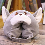 Maxbell Lovely Plush Wolf Hat Halloween Costume Hats for Adults Kids Stuffed Toy